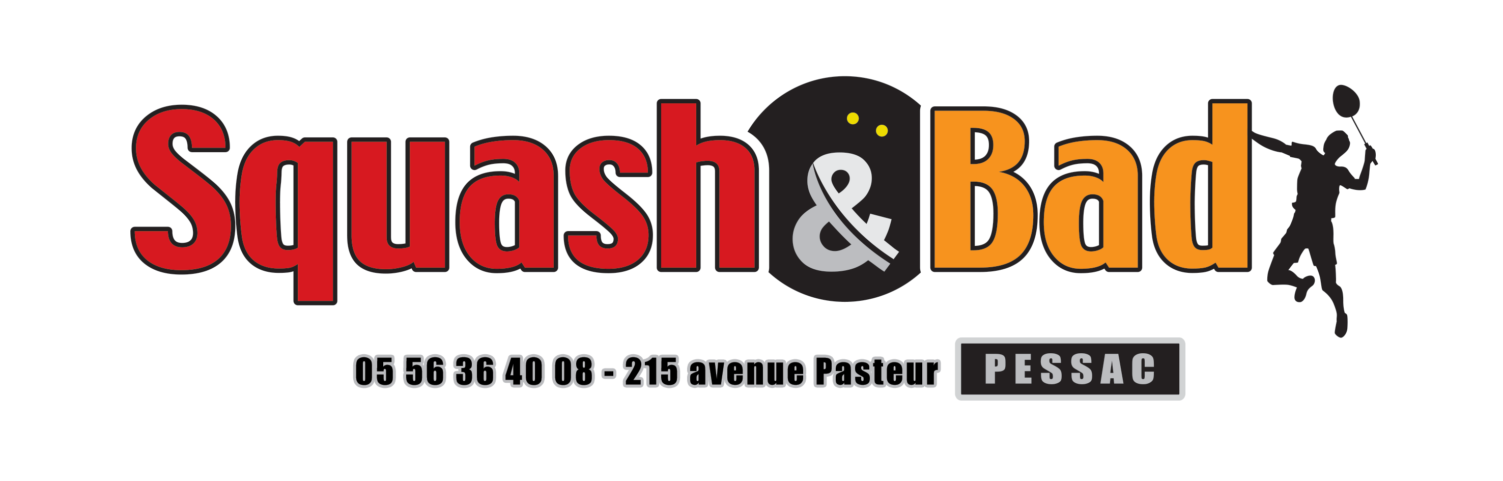 Logo Squash&Bad de Pessac